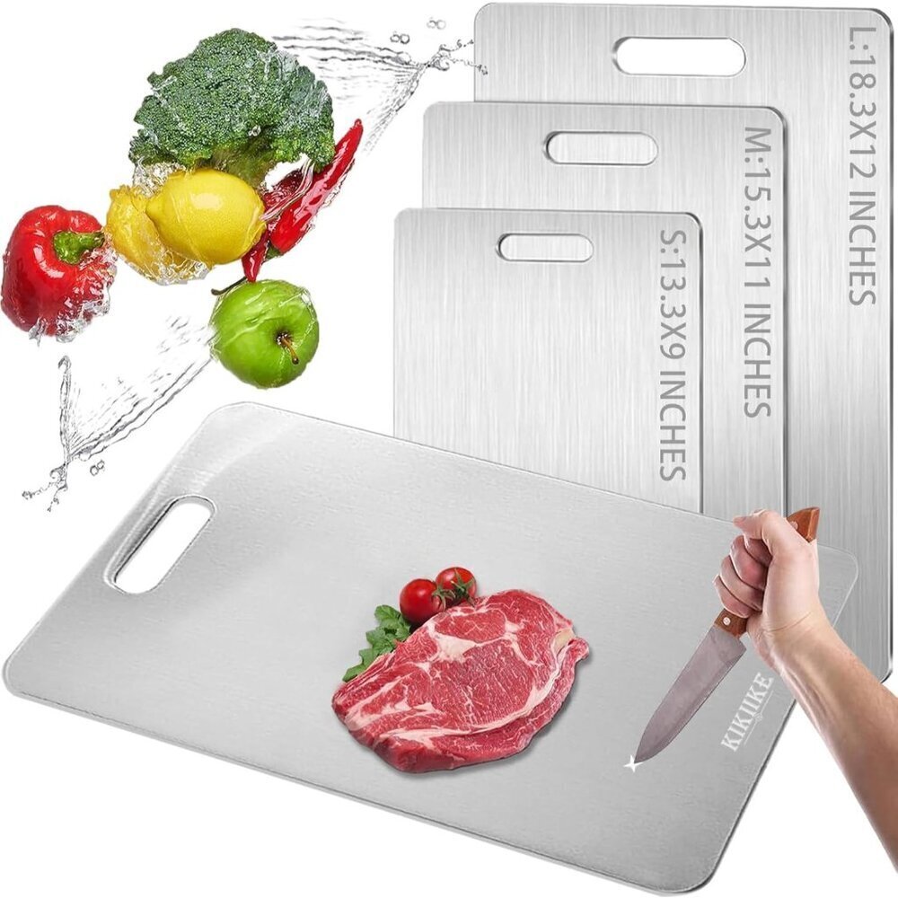 Titanium Cutting Board 2025 New Upgrade 100% Pure Titanium Cutting Boards for